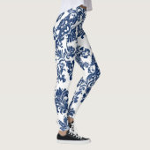 Leggings Modèle bleu Damas de la marine classique (Droite)