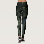 Leggings Modèle Boho 3d étonnant en noir (Dos)