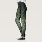 Leggings Modèle Boho 3d étonnant en noir (Gauche)