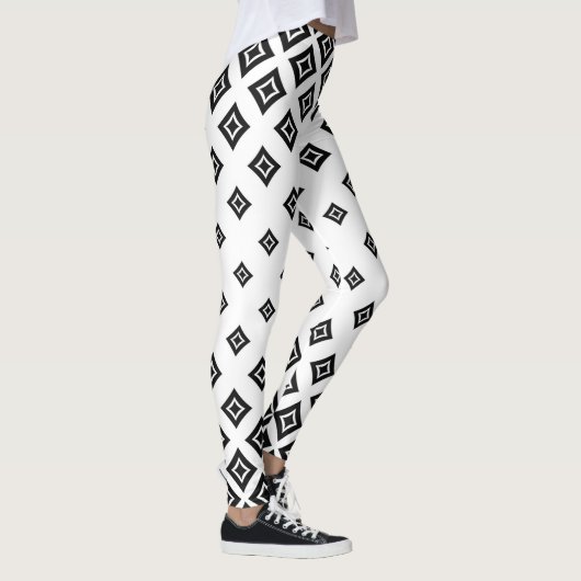 Leggings Modèle Damas noir et blanc (Droite)