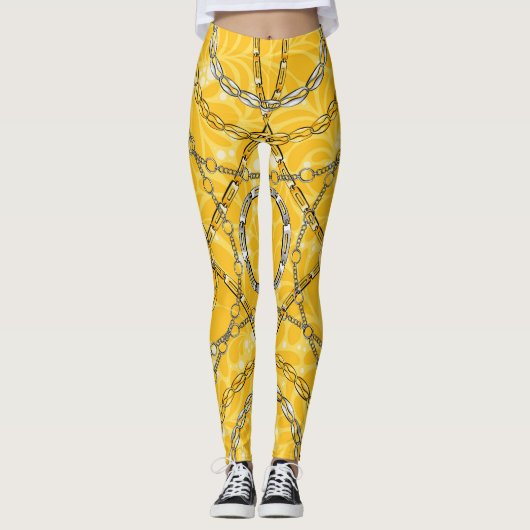 Leggings Modèle Damask avec chaîne (Devant)