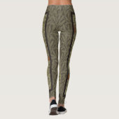 Leggings Modèle de branche de saule et de lys doré de Willi (Dos)