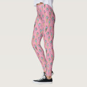 Leggings Modèle de cône de glace rose (Gauche)