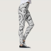 Leggings Modèle de crâne grippé (Droite)