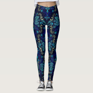 Leggings Modèle de Damas oriental