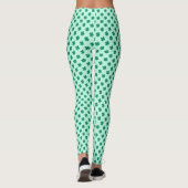 Leggings Modèle de feuille de trèfle de la Saint-Patrick (Dos)