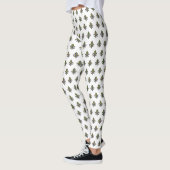 Leggings Modèle de Fleur-de-lis pour Mardi Gras (Gauche)