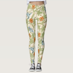 Leggings Modèle de treillis sans couture de William Morris