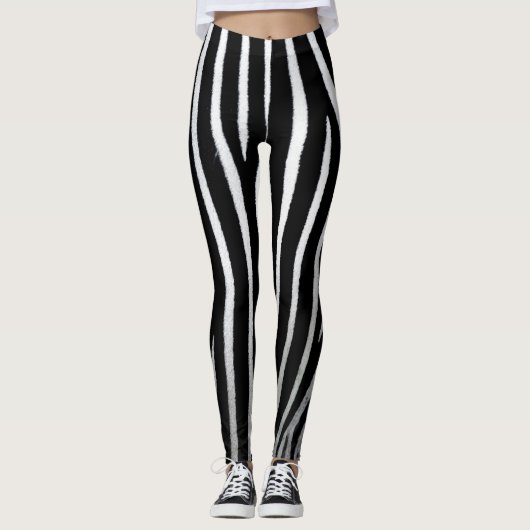 Leggings Modèle de Zebra (Devant)
