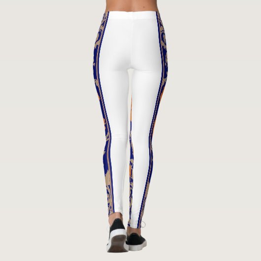 Leggings modèle d'impression kalamkari (Dos)