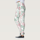 Leggings Modèle d'ornements de Noël 02 (Gauche)