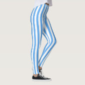 Leggings Modèle élégant moderne de couleurs blanches bleues (Droite)
