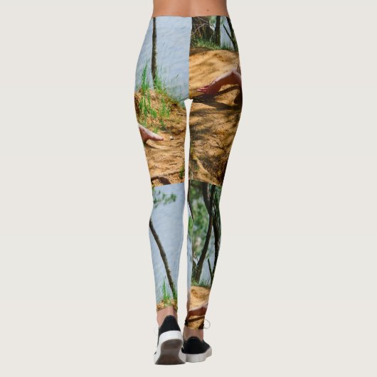 Leggings Modèle féminin bronzage Thunder_Cove (Dos)