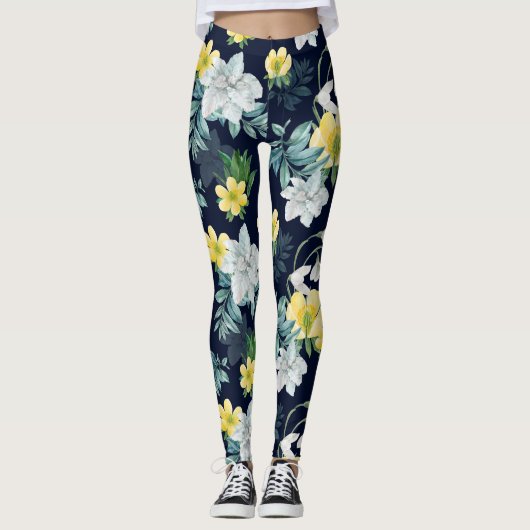 Leggings Modèle floral (Devant)