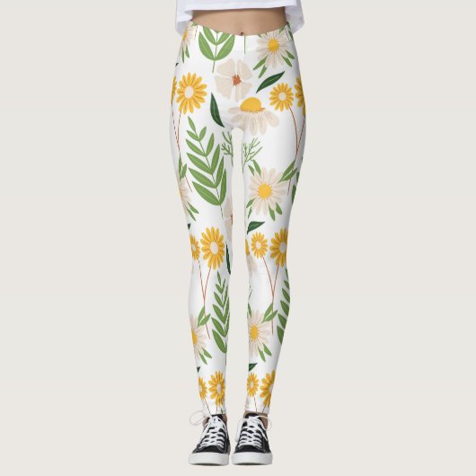 Leggings Modèle floral (Devant)