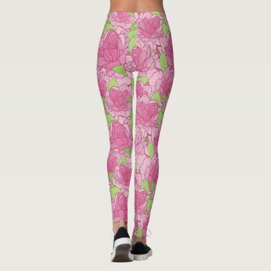 Leggings Modèle floral (Dos)