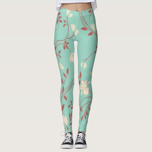 Leggings Modèle floral (Devant)