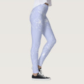 Leggings Modèle floral bleu (Droite)