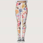 Leggings Modèle floral coloré (Devant)