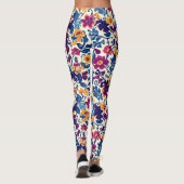 Leggings Modèle floral coloré (Dos)