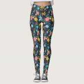 Leggings Modèle Floral Coloré (Devant)