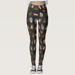Leggings Modèle floral coloré