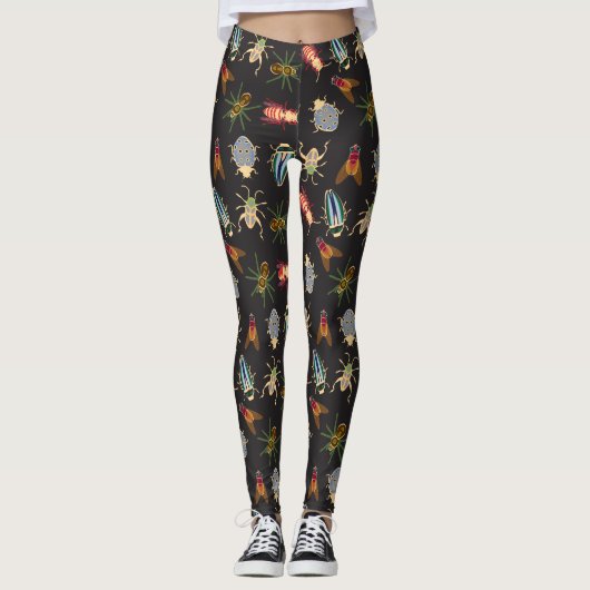 Leggings Modèle floral coloré (Devant)