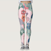 Leggings Modèle floral coloré (Devant)