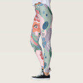 Leggings Modèle floral coloré (Gauche)