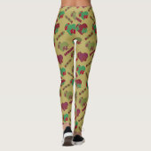 Leggings Modèle floral coloré (Dos)