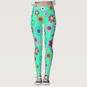 Leggings Modèle floral coloré (Devant)
