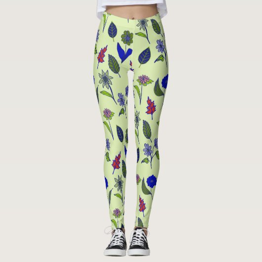 Leggings Modèle floral cool (Devant)