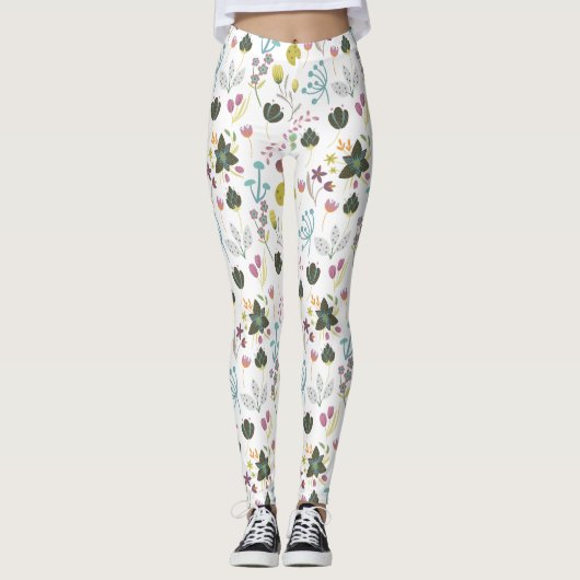 Leggings Modèle floral cool (Devant)