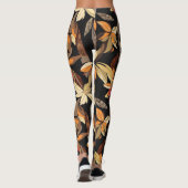 Leggings Modèle floral d'automne (Dos)