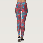 Leggings Modèle floral de Doodle (Dos)