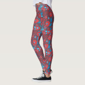 Leggings Modèle floral de Doodle (Gauche)