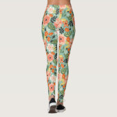 Leggings Modèle floral du jardin (Dos)