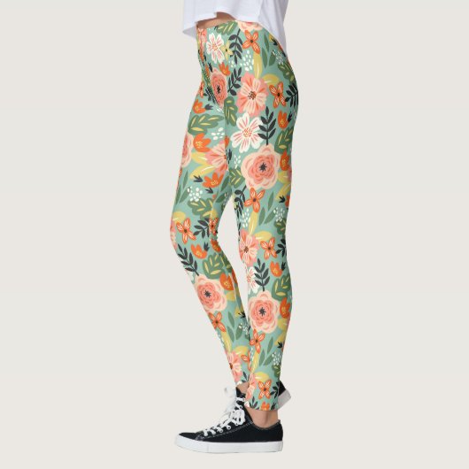 Leggings Modèle floral du jardin (Gauche)