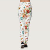 Leggings Modèle floral du jardin (Dos)