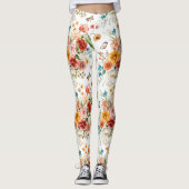 Leggings Modèle floral du jardin (Devant)