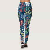 Leggings Modèle floral dynamique (Dos)