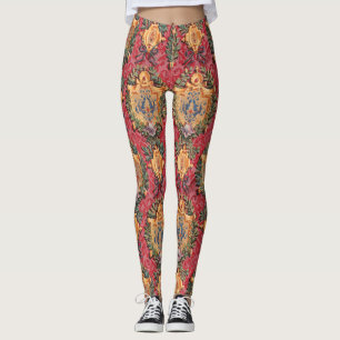 Leggings Modèle Floral Français Antique