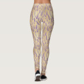 Leggings Modèle floral lavande (Dos)