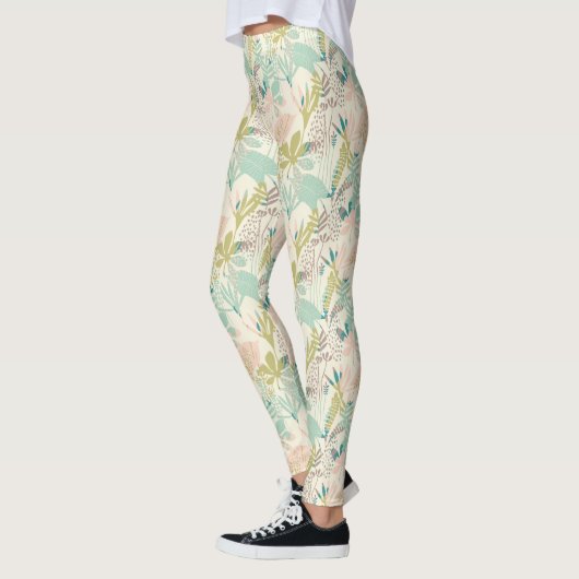 Leggings Modèle floral moderne (Gauche)