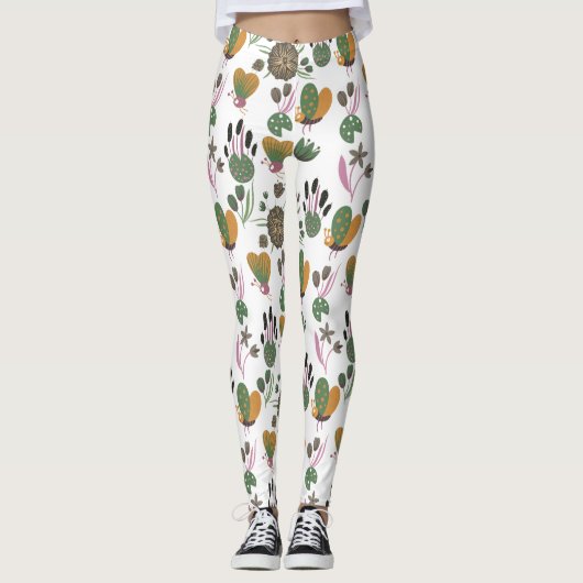 Leggings Modèle floral mou (Devant)