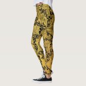 Leggings Modèle Floral Or Fleur orientale (Gauche)