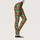 Leggings Modèle Floral orange (Droite)