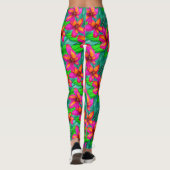 Leggings Modèle floral Paradis tropical (Dos)