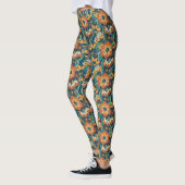 Leggings Modèle floral rétro (Gauche)