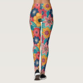 Leggings Modèle floral rétro (Dos)